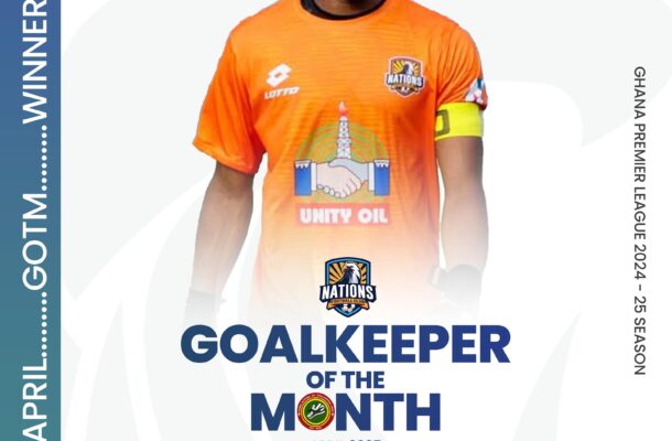 Rabin Ousmane Sanon named April Goalkeeper of the month
