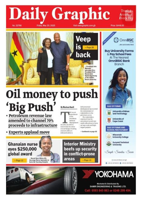 Today’s Front pages: Friday, May 23, 2025
